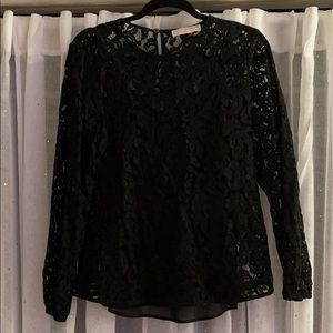 Michael Kors Black Lace Top